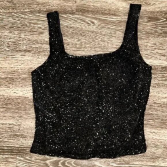 Vintage Cache Beaded 100% Silk Tank Top XS 90s Evening Party Top Embellished Y2K - Picture 1 of 10